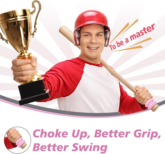 [5 Packs] Baseball Bat Grip Choke Up Rings Bat Ring Bat Choke Up Knob Baseball Softball Teeball Tball Bat Choke Up Ring Bat Knob Baseball Bat Accessories