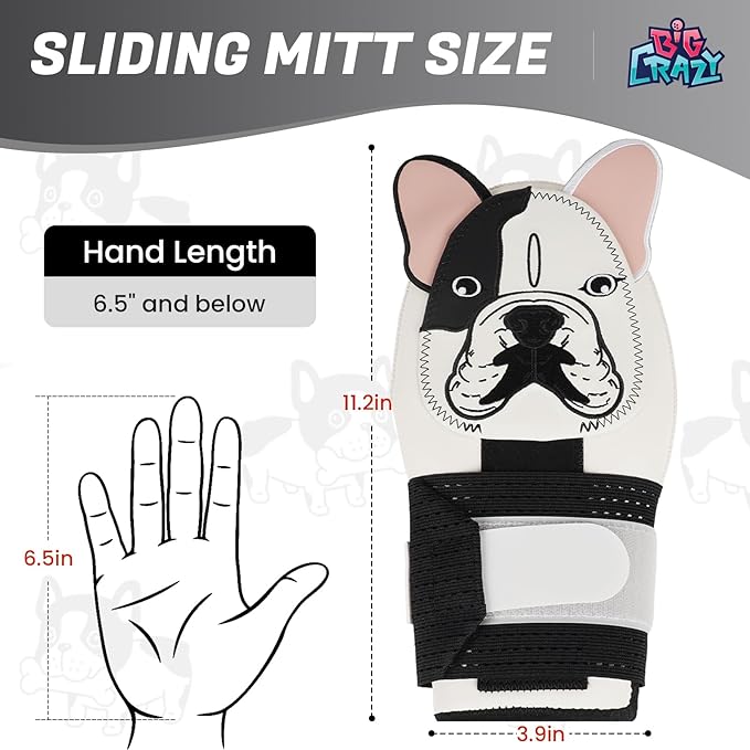Big Crazy Baseball Sliding Mitt Youth and Adult, Drippy Drip Accessory, Flexible Breathable Durable, Funny Design Beer Bear Ice Cream Cow