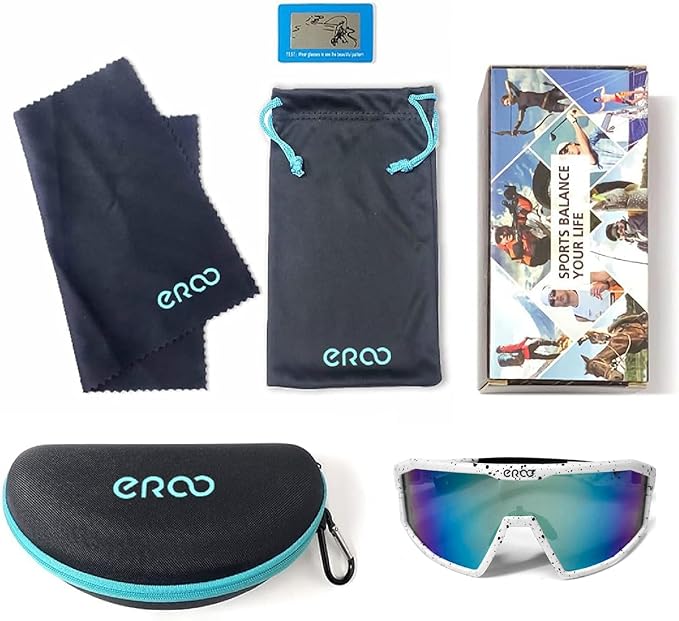 Eazyrun Kids Polarized Sports Sunglasses for Age 8-12 Youth Baseball Softball Cycling Glasses UV Protection for Boy Girl