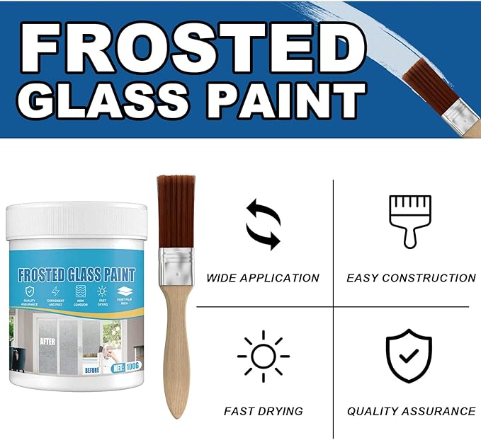 Frosted Glass Paint, Door and Window Shading, UV Resistant, Waterproof - Image 7