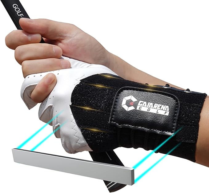 GAIARENA Golf Wrist Training Aid Wrist Hinge Trainer Brace, Effective Golf Swing Training Equipment to Correct Wrist Angle Swing Posture & Develop Muscle Memory for Beginner Golfers【Patent Pending】