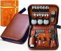 SANTA CASA Golf Gift Set - Complete Golfing Accessories for Men & Women, Dad, with 3 Golf Balls, Bag Case, Rangefinder, Tees, Brush, Divot Knife, Scorer & Ball Clamp, Essentials Golf Accessories