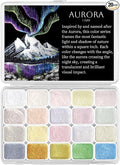 Mini Glitter Watercolor Paint Set, 20 Colors Shimmer Metallic Watercolour by CraftyManor