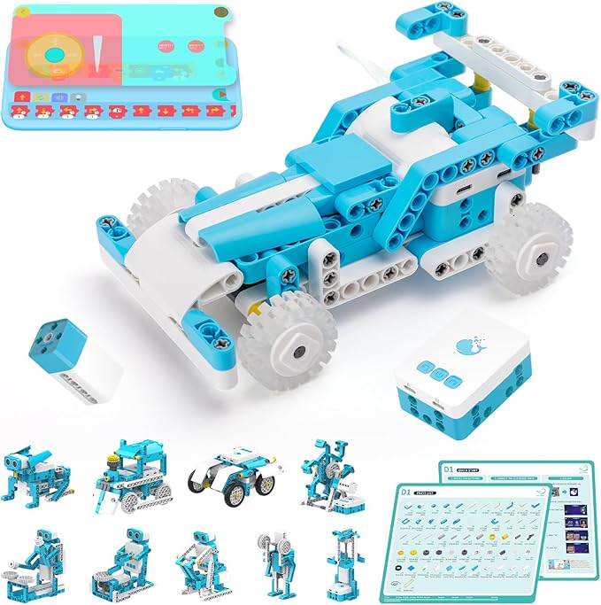 WhalesBot D1 21-in-1 STEM Coding Robot Kit by WhalesBot