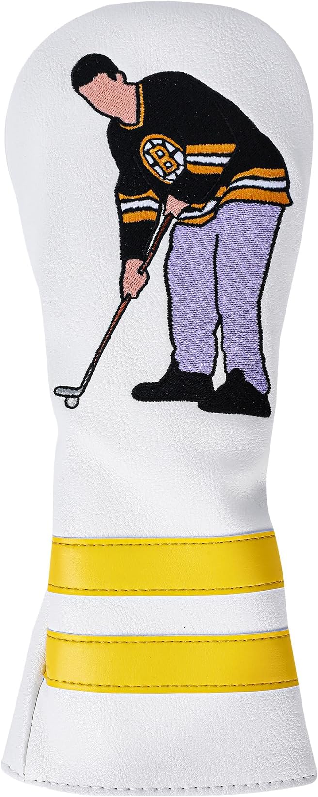 Funny Golf Head Covers - Leather Driver Headcover, Fairway Wood, and Hybrid Covers - Inspired Design with Premium Embroidery - Unique Golf Gift & Accessories for Men and Women Golfers