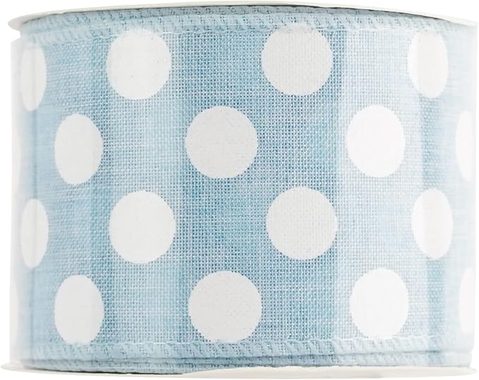 MEEDEE Blue Burlap Ribbon 2.5 Inch - Image 9