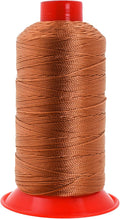 Mandala Crafts Bonded Nylon Thread Bourbon Brown Heavy Duty Sewing Threads by MandalaCrafts