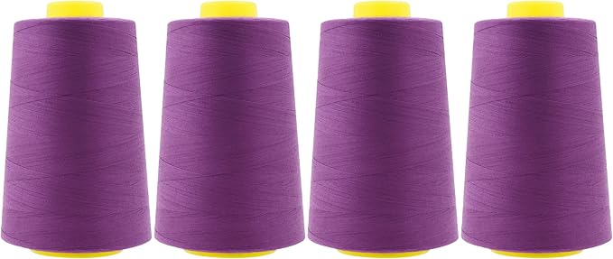 Mandala Crafts 4 Pack of Serger Threads Cones Spools by MandalaCrafts