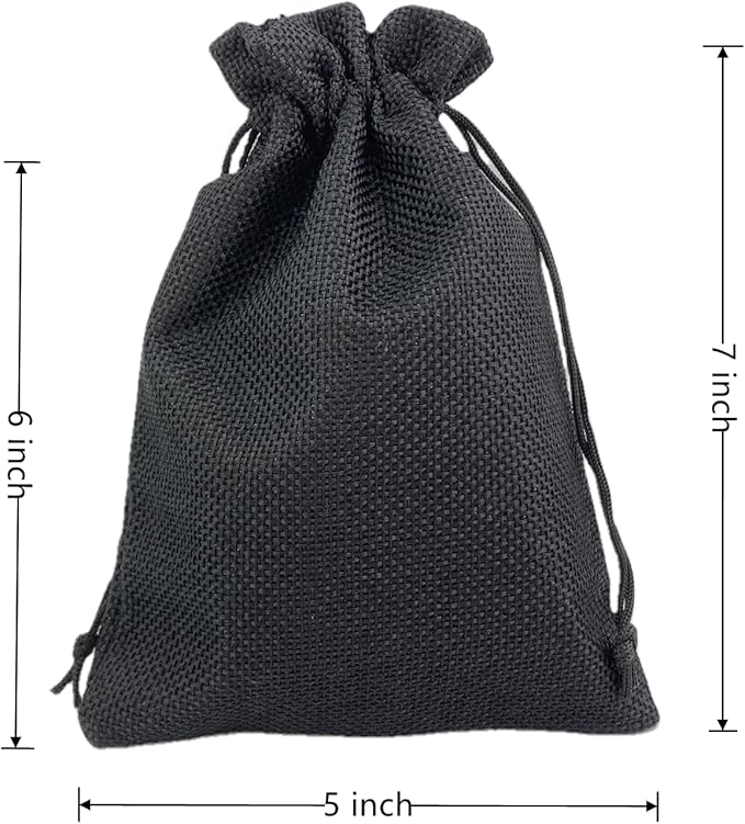 Palmhomee Pack of 25 Burlap Gift Bags - Image 3