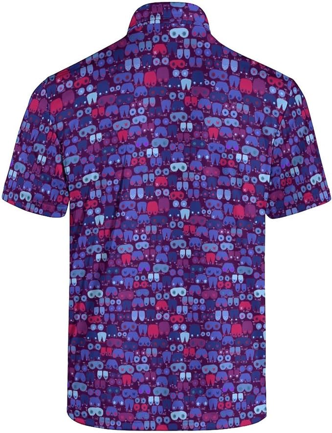 Mens Golf Shirts Golf Polo Shirts for Men Short Sleeve Polo Shirts Golf Gifts