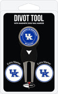 Team Golf NCAA Unisex-Adult Team Golf NCAA Divot Tool with 3 Golf Ball Markers Pack, Markers are Removable Magnetic Double-Sided Enamel