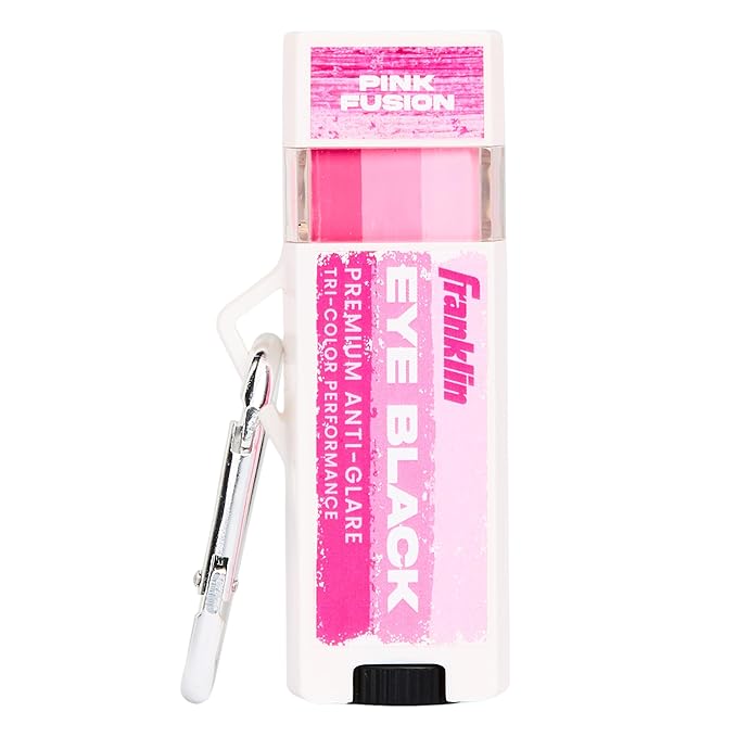 Franklin Sports Eye Black Stick - Baseball Softball + Football Eye Black for Kids + Adults - Sun Glare Reduction - Pink Fusion