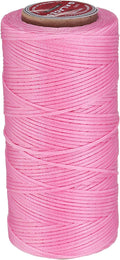 uxcell Flat Leather Sewing Waxed Thread, 140m / 153 Yards Polyester Wax String by uxcell