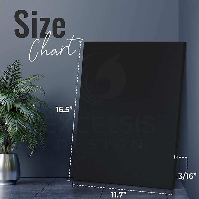 Black Foam Board 11.7 x 16.5 x 1/8" Inch, 15 Pack Acid-Free Foam Core Poster - Image 2