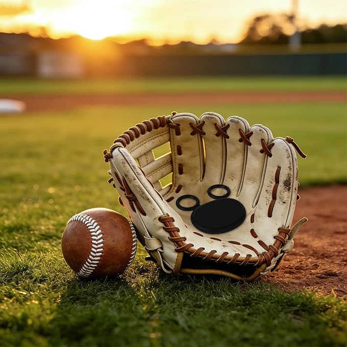 2pcs Palm Protector for Baseball & Softball, Silicone Catchers Thumb Guard Shock Absorbing Training Aid Glove Padding Accessory for Youth & Adult Infielder Catcher Hockey Players