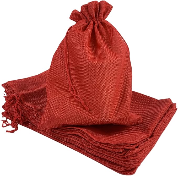 Palmhomee Pack of 12 Burlap Gift Bags by Palmhomee