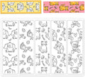 Animal Bookmark Clear Stamps 6.3x4.3 Rectangular PVC Silicone Stamps by BEUNITONE
