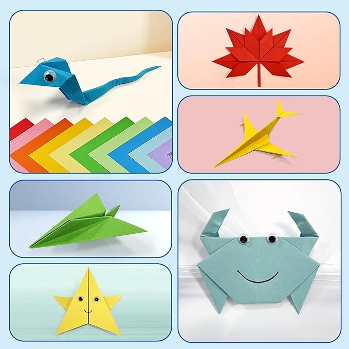Origami Kit for Kids | 220 Sheets 6x6 Inch Origami Paper in 10 Colors & - Image 5