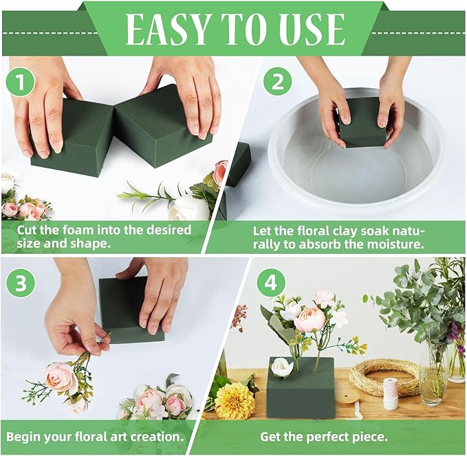 Gardace 10 Pack Floral Foam Blocks Each, Used - Image 4
