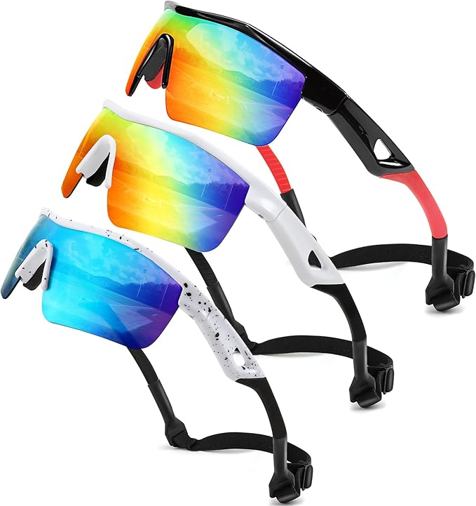 FEISEDY Kids Teens Baseball Polarized Sunglasses Sports TR90 Frame Boys Girls Cycling B2454