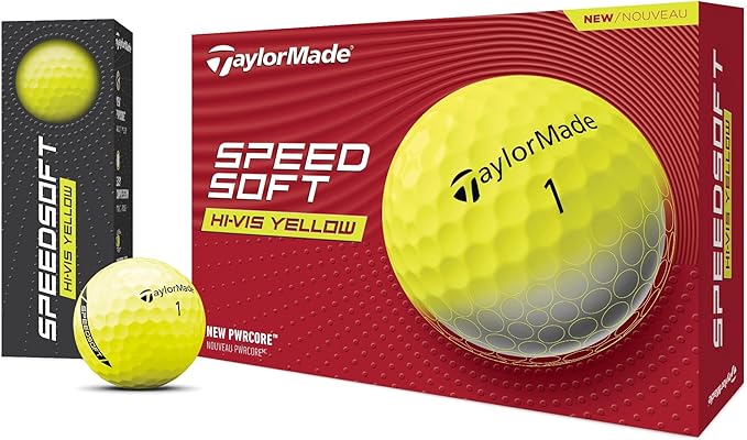TaylorMade SpeedSoft Golf Balls, Maximum Distance with Ultra-Soft Feel, Perfect for Off The Tee and Around The Green