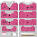Vowlove Tshirt Ruler Guide for Vinyl Alignment: T Shirt Rulers to Center Designs by Vowlove