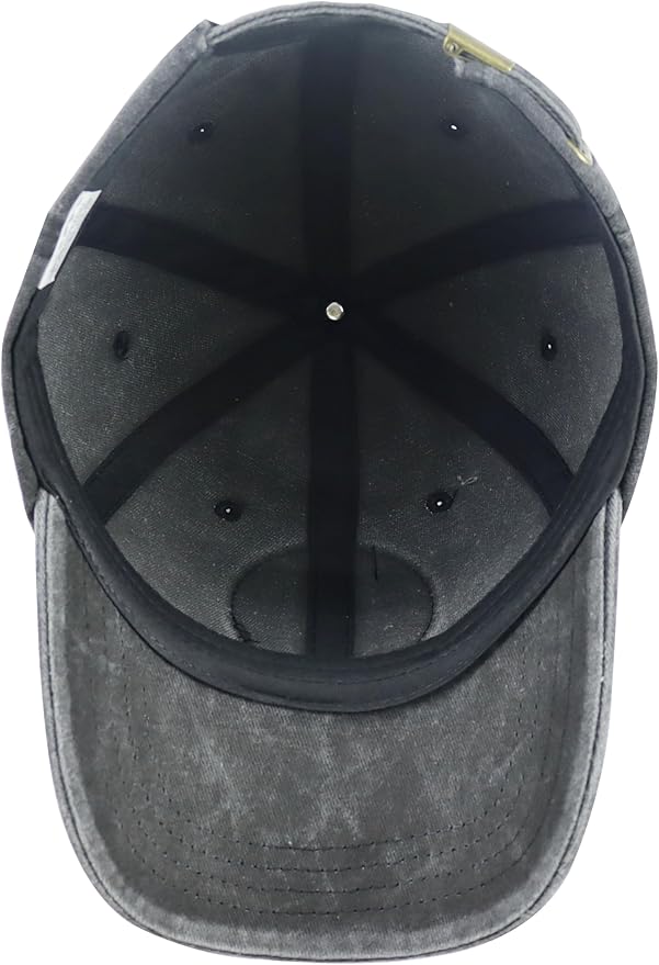 Weekend Hooker Hat for Men Women, Vintage Cotton Fish Decor Leather Patch Baseball Cap for Fishing Lovers Dad Mom
