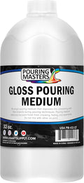 U.S. Art Supply Professional Gloss Pouring Medium 32oz by USArtSupply
