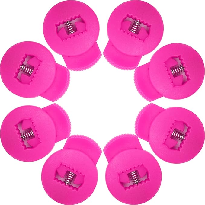 AliBall Glove Locks, Lace Locks for Baseball Glove 8 Pack, Never Need Thying Knots Again, Strong Elasticity, Made Plastic and Springs, Fits All Gloves, Baseball Gloves Accessories
