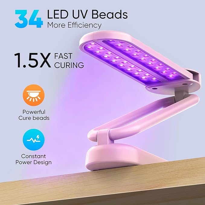 PPESULK UV Light for Resin Curing, 3000mAh Rechargeable Fast UV Resin Lamp - Image 2