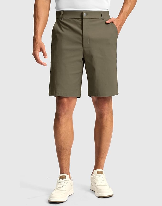 G Gradual Men's Golf Dress Shorts 5"/ 7"/ 9" Stretch Casual Work Flat Front Shorts for Men with 3 Pockets Quick Dry