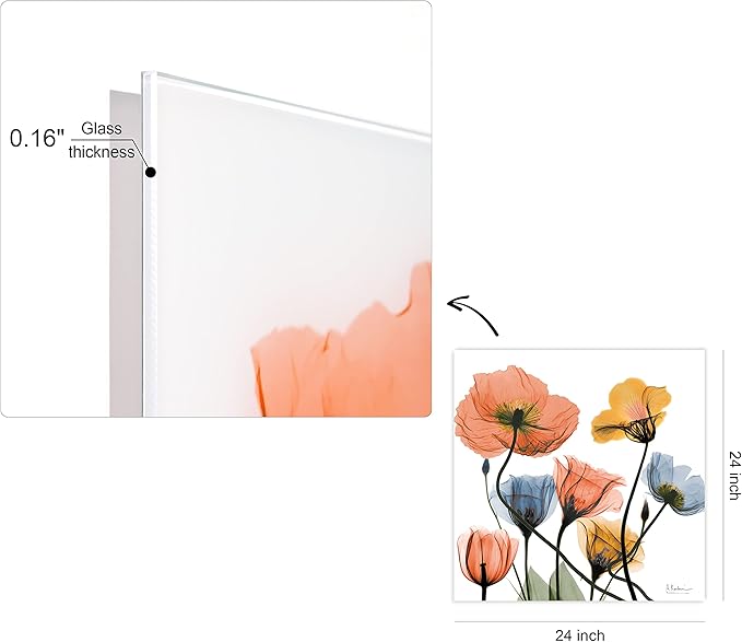 Empire Art Direct Frameless Free Floating Tempered Glass Panel Graphic Wall Art - Image 11
