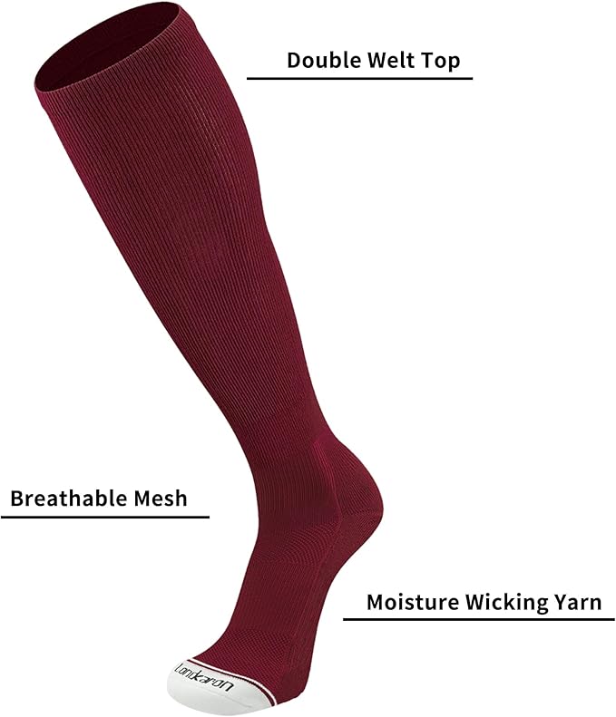 Youth Performance Baseball & Softball Socks (3 Pairs) over the Calf