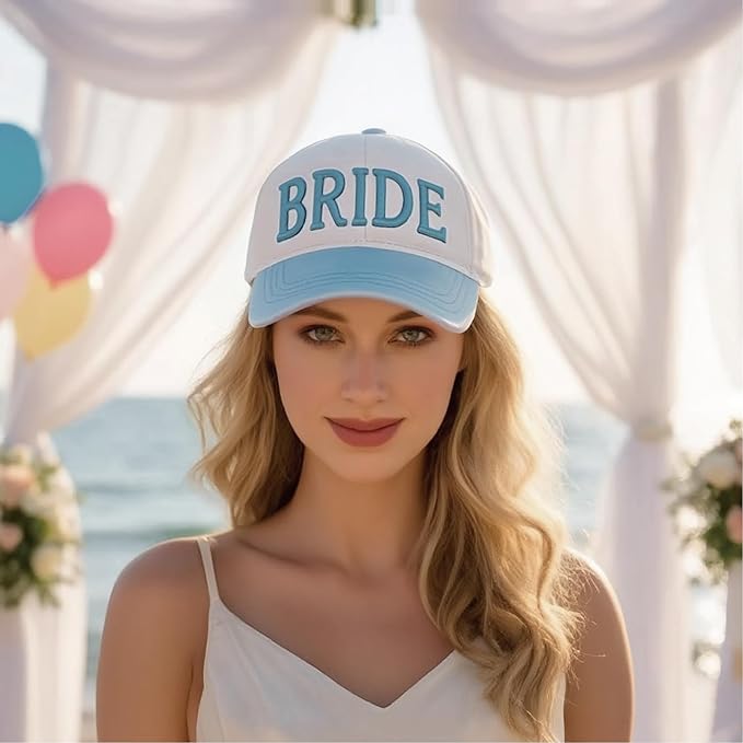LADY&HOME Bride Baseball Hat,Bach Party Decorations,Bridal Shower Accessory,Bride to Be Gift,Bridesmaid Favor