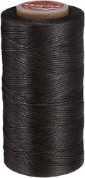 uxcell Flat Leather Sewing Waxed Thread, 270m / 295 Yards Polyester Wax String by uxcell