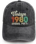 90th 80th 70th 60th 50th 40th 30th Birthday Gifts for Women Men, Vintage 1936 1946 1956 1966 1976 1986 1996 Hat