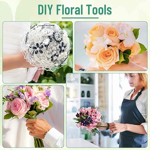 PAXCOO Floral Tape and Wire, Florist Tape and Flower Wire Arrangement Kit - Image 7