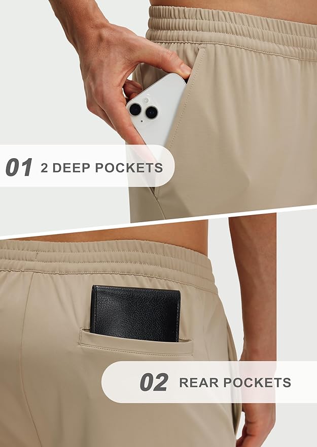 M MAELREG Sweatpants for Men with Pockets Stretch Joggers Lightweight Track Pants for Running Golf Mens Sweatpants Joggers