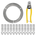 1/8 Inch Stainless Steel Cable Kit 100FT, 7 x 7 Strand Wire Rope by Unknown