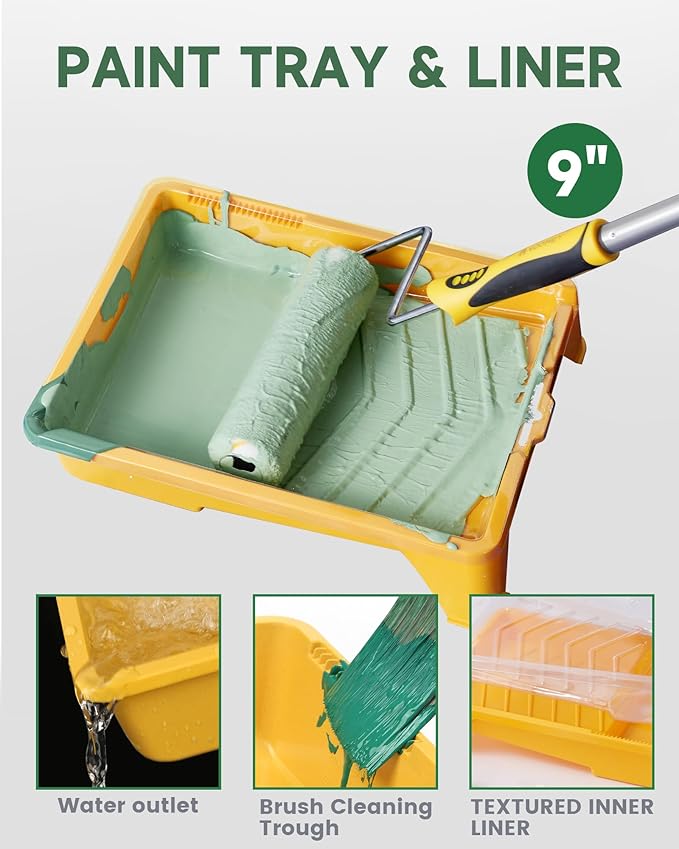 VOOMEY Paint Roller Kit with Extension Pole - Image 4
