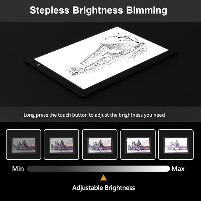 A4 Light Box for tracing, Ultra-Thin Magnetic led Light pad for Drawing - Image 2