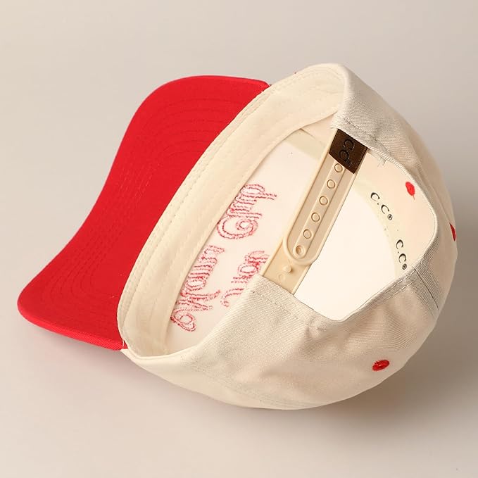 MIRMARU Two-Tone Vintage Canvas Trucker Hats for Men & Women, Adjustable Size Baseball Caps with Trendy Embroidered Design