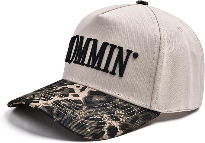 Women’s Mommin Trucker Hat – Vintage Two-Tone Ponytail Baseball Cap, Embroidered Adjustable Hat, Great Gift for Mom & Women