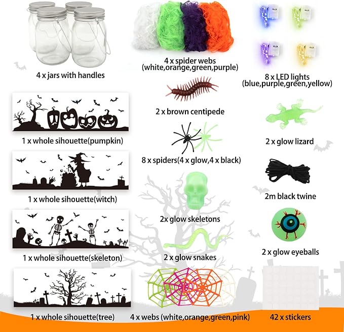 Shemira Halloween Craft Kit for Kids, Halloween Art & Craft Party Supplies - Image 6