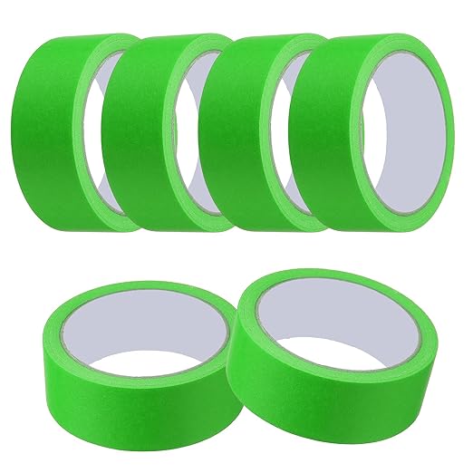 MECCANIXITY Masking Tape 1.4 Inch x 21 Yard Painter's Tape Green Paint Tapes by MECCANIXITY