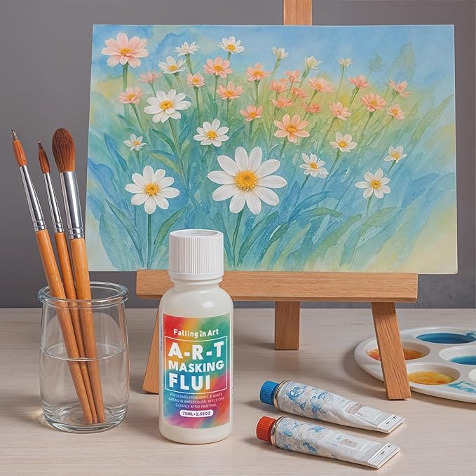 Falling in Art Watercolor Medium, Art Masking Fluid - Image 4