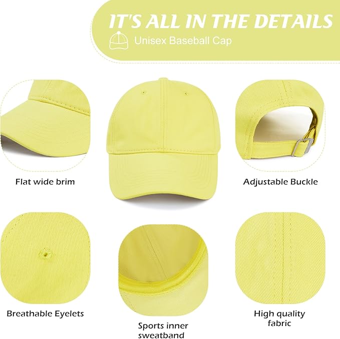 Baseball Cap for Women Men Golf Tennis Baseball Hat Youth Running hat Ponytail Cute Summer Ball Cap