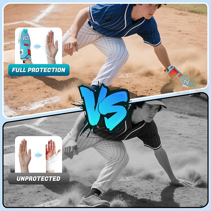 Big Crazy Baseball Sliding Mitt Youth and Adult, Drippy Drip Accessory, Flexible Breathable Durable, Funny Design Beer Bear Ice Cream Cow