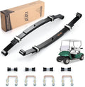 10L0L Golf Cart Heavy Duty 3 Leaf Spring Kit for EZGO TXT Medalist 1995-2013, Complete Set with Bushings, Sleeves & U-Bolts, Replaces 70506-G01, 74135-G01, 74207-G01, 74207-G03 (2-Pack Springs)