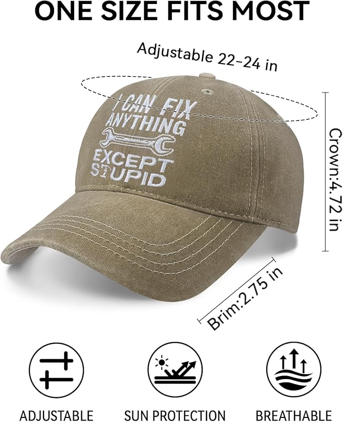 Men's Embroidered Adjustable Baseball Cap, Girl Dad Hat, Funny Trucker Hat, Mens Birthday Gift Ideas